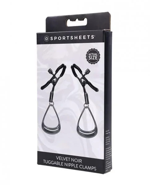 Shortsheets Velvet Noir Tuggable Nipple Clamps
