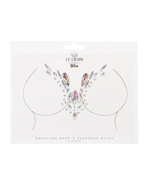 Shots Bliss Dazzling V Cleavage Bling Sticker O/S