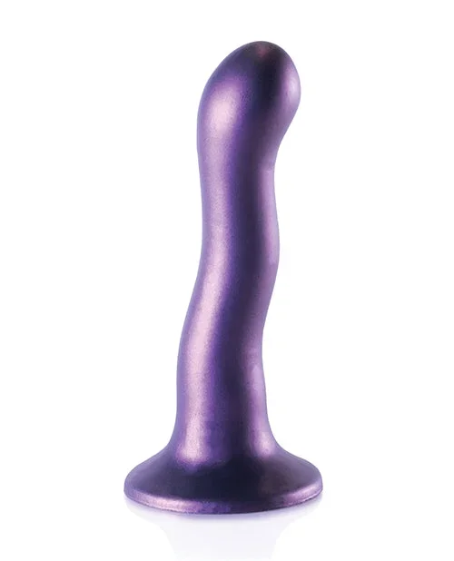 Shots Ouch 7″ Curvy G-Spot Dildo – Metallic Purple