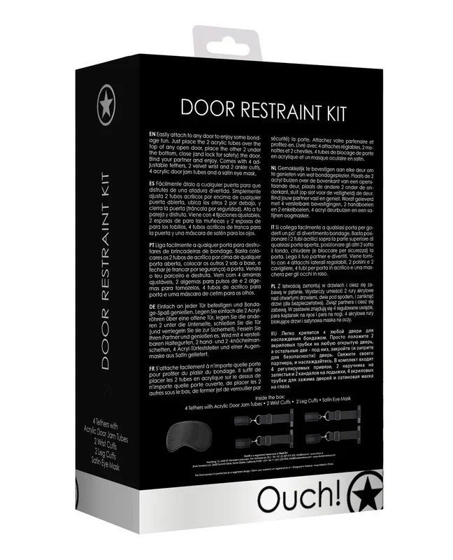 Shots Ouch Door Restraint Kit – Black
