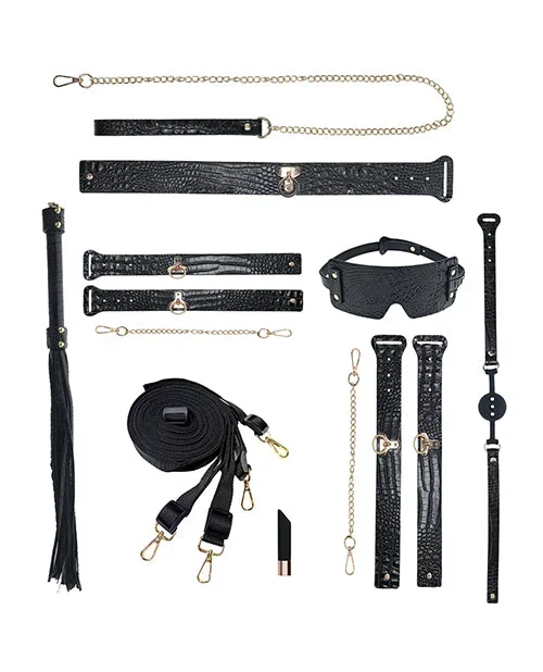 Shots Ouch! Rome Collection Bondage Kit with Bag – Black