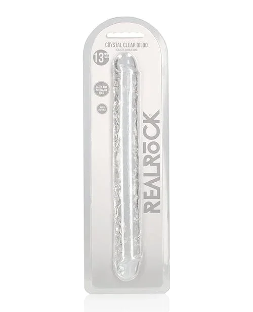 Shots Realrock Crystal Clear 14 Inch Double Dildo