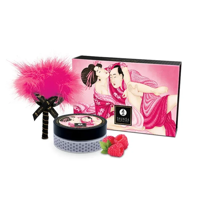 Shunga Kissable Raspberry Filling Edible Body Powder 2.65 Oz