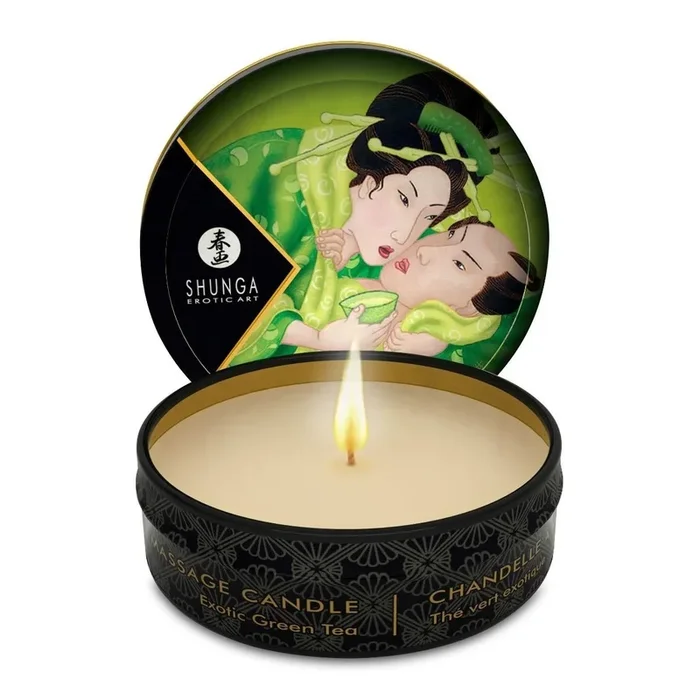 Shunga Mini Candlelight Massage Candle Zenitude Exotic Green Tea 30ml