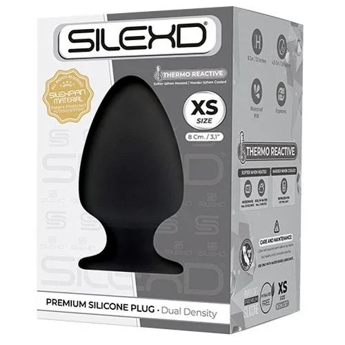 Silexd Anal Plug Model 1 Extra Small Black