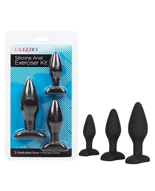 Silicone Anal Exerciser Kit – Black