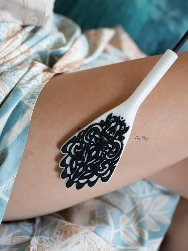 Silicone Lace Strike Crop – Leaves Lacy Mark on Skin