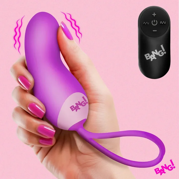 Silicone Mini Vibe w/ Remote – Purple