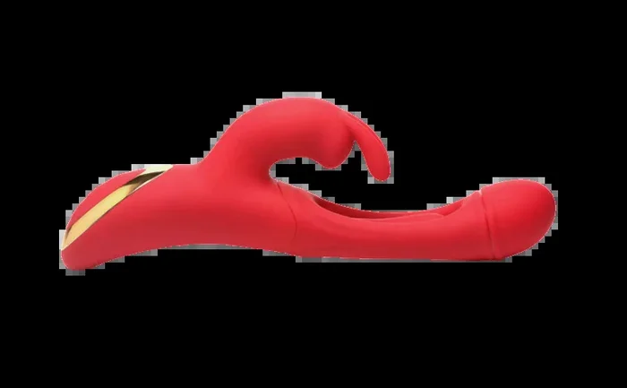 Silicone Rabbit Vibrator – Red