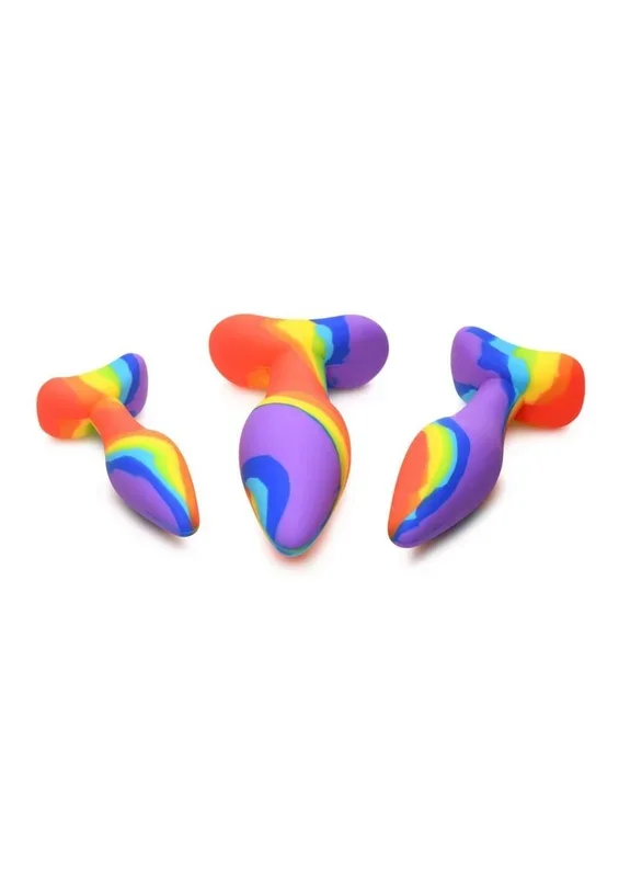 Simply Sweet Rainbow Silicone Butt Plug