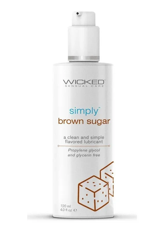 Simply Water Based Flavored Lube Brown Sugar 4 oz