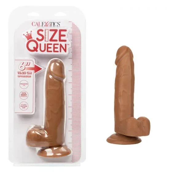 Size Queen 6 inches Brown Dildo