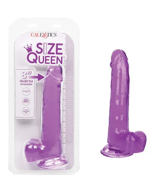 Size Queen 8 inches Purple Realistic Dildo
