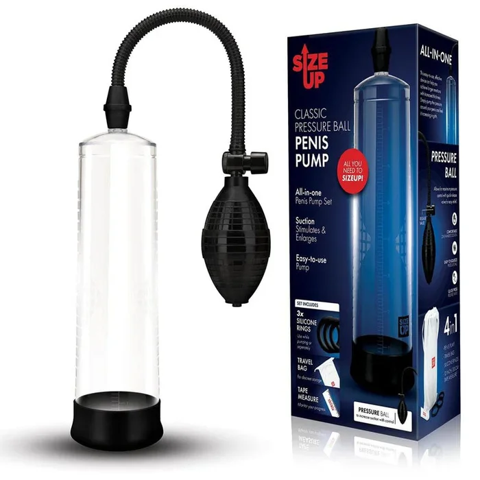 Size Up Classic Ball Penis Pump – Clear Penis Pump