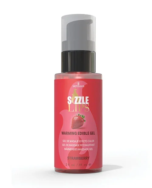 Sizzle Lips Warming Gel – 2 oz Strawberry