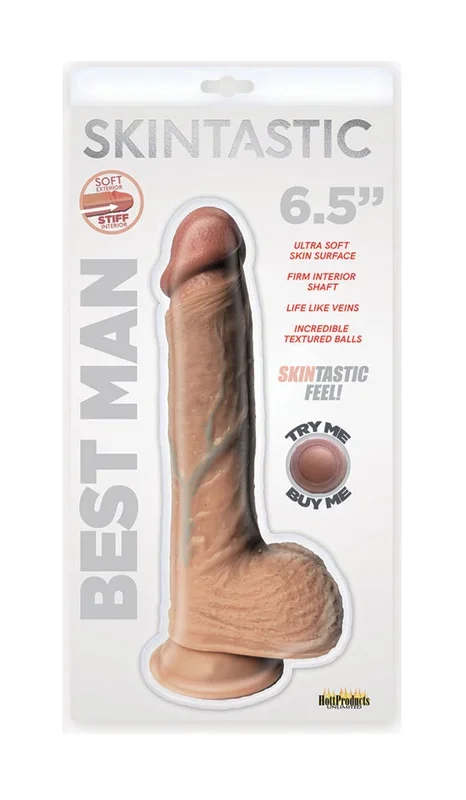 Skintastic Best Man Realistic Dildo with Suction Cup Base 6.5 Inch
