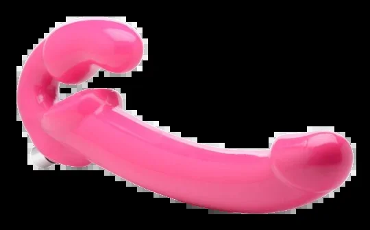 Slim 8 inch Vibrating Strapless Strap-on
