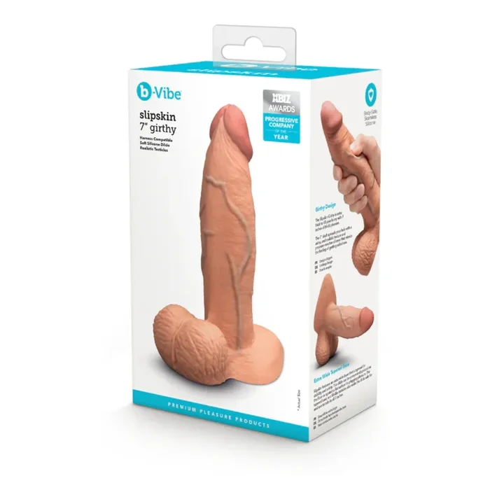 Slipskin Realistic Silicone Dildo 7 Inch – Girthy Mocha