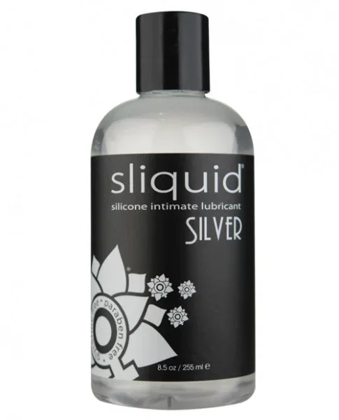 Sliquid Silver Silicone Lube Glycerine & Paraben Free – 8.5 oz