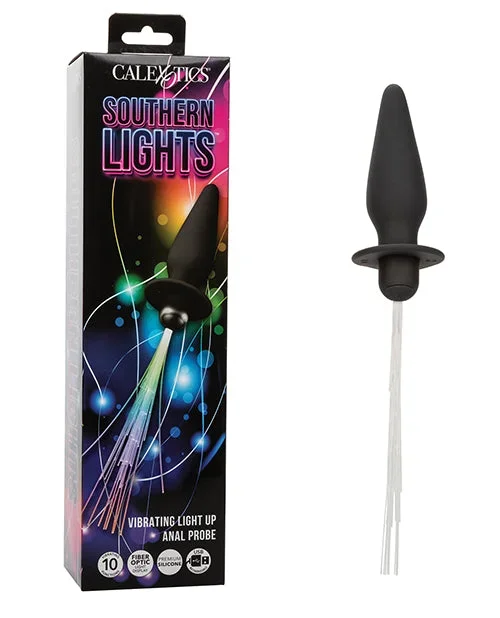 Southern Lights Rechargeable Vibrating Light Up Anal Probe – Black