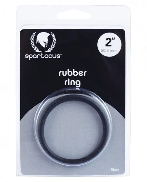 Spartacus 2″ Rubber Cock Ring – Black