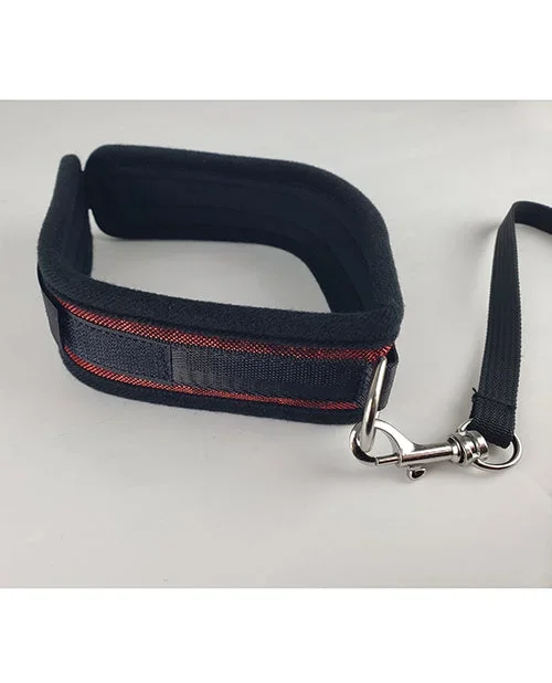 Spartacus Collar & Leash – Neoprene Red