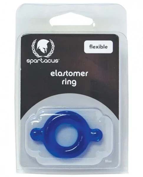 Spartacus Elastomer Cock Ring – Blue