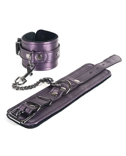 Spartacus Galaxy Legend Faux Leather Ankle Restraints – Purple