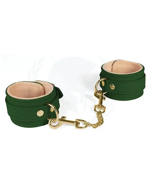 Spartacus Pu Ankle Cuffs with Plush Lining