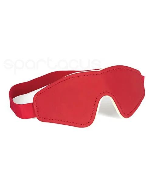 Spartacus PU Blindfold w/Plush Lining – Red