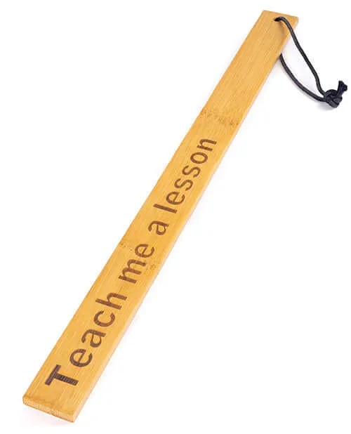 Spartacus Teach Me A Lesson Bamboo Paddle – Assert Your Dominance in Style