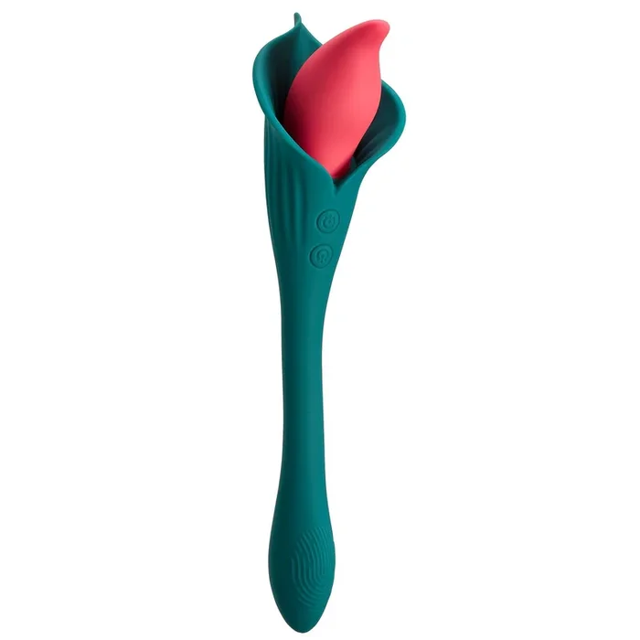 Spathe Lily Vibrator Green Two-Motor Intense Pleasure Toy