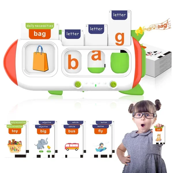 Spelling&Talking Flash Cards For Toddlers 3 8 Years Old Speech Therapy With