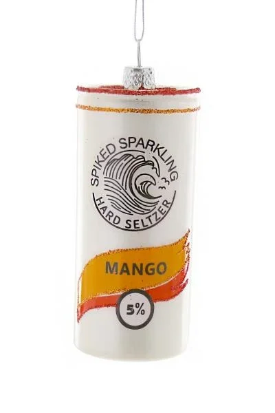 Spiked Sparkling Seltzer Ornament – Mango