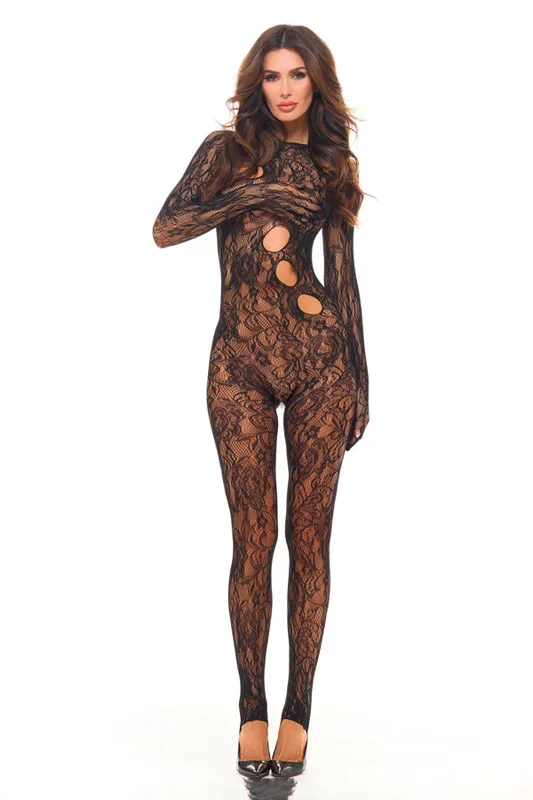 Split Up Lace Bodystocking – One Size
