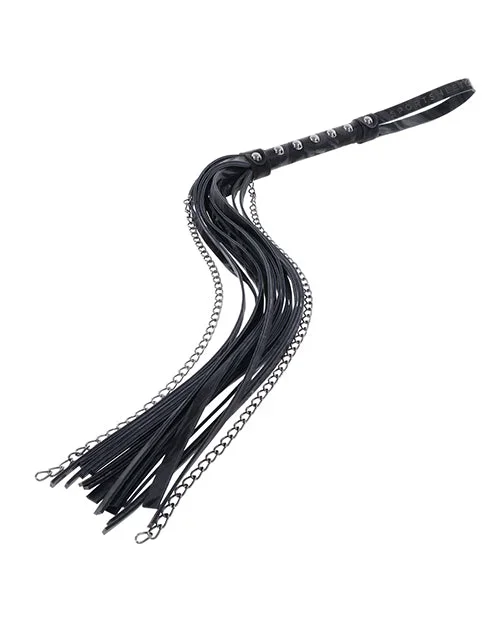 Sportsheets Velvet Noir Chain Flogger – Black