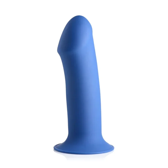 Squeeze-It Squeezable Thick Phallic Dildo Blue 6.5 Inch