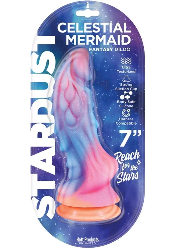 Stardust Cestial Mermaid Silicone Dildo with Suction Cup