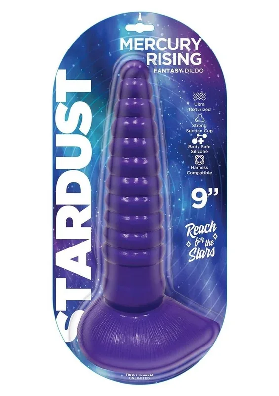 Stardust Mercury Rising Fantasy Dildo 9 Inch with Suction Cup