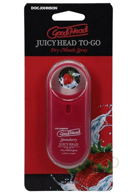 Stay Fresh On-The-Go with GoodHead Juicy Head Strawberry Dry Mouth Spray!