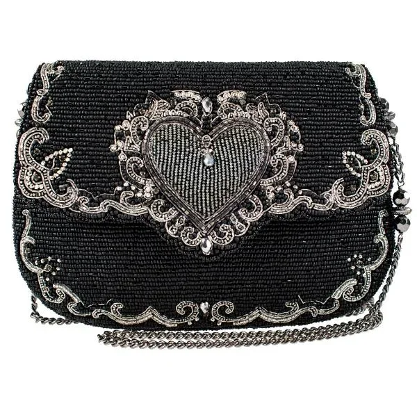 Steal My Heart Crossbody Handbag – Black