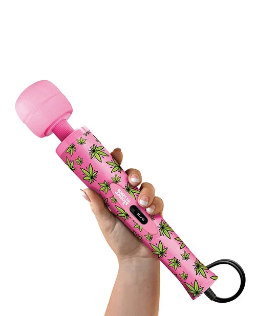 Stoner Vibes Wacky Weed Wand Massager – Pink Kush