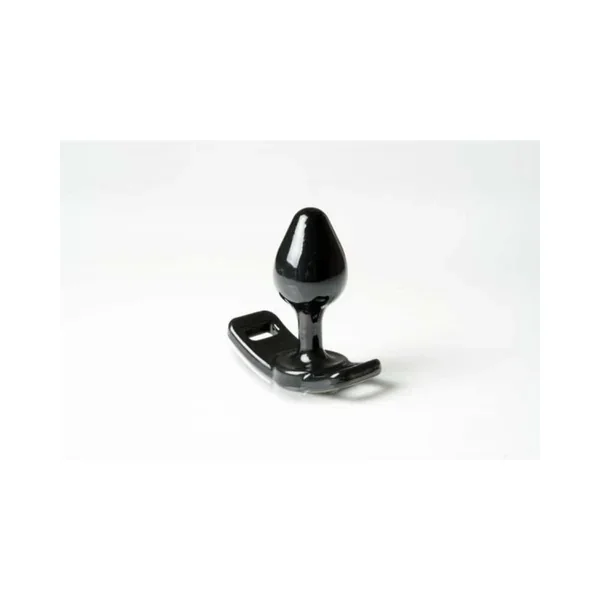 Strap On Master Butt Plug Small Black