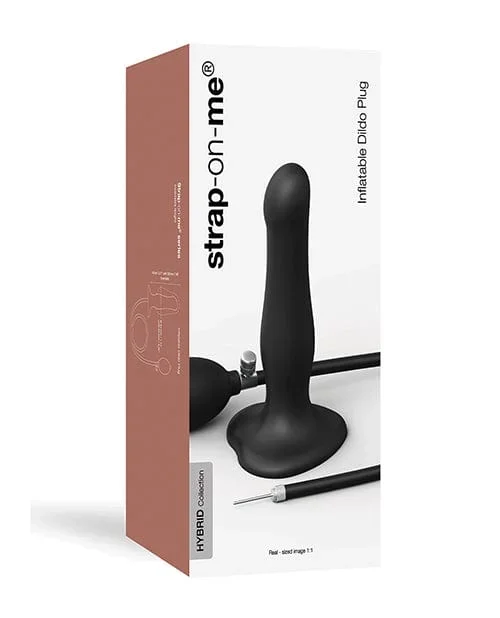 Strap On Me Inflatable Dildo Plug – Black