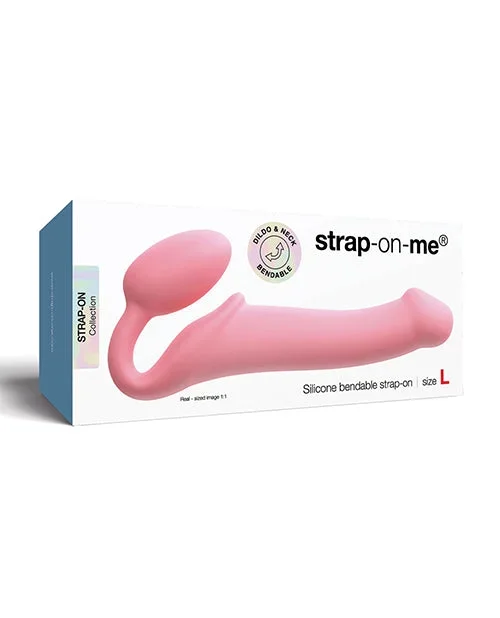 Strap-On-Me Semi-Realistic Bendable Strap-On in Pink – Flexible Non-Vibrating Harness