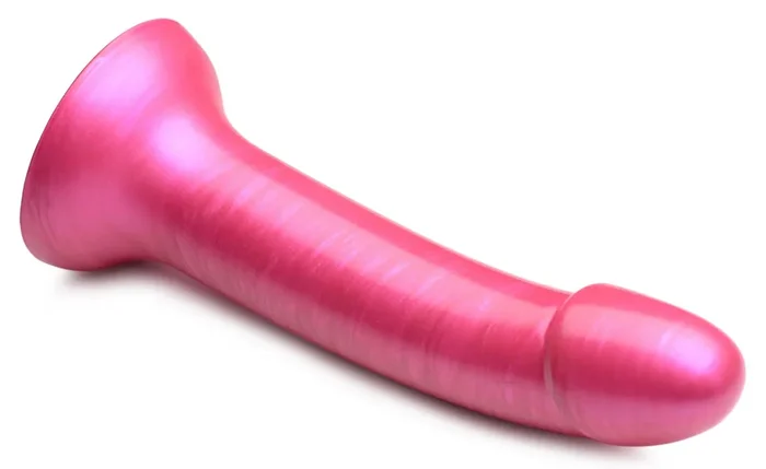Strap U G-Tastic 7 inch Metallic Pink Realistic Silicone Dildo