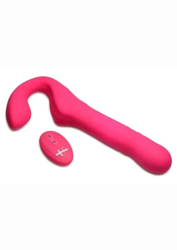 Strap U Mighty Thrust Thrusting & Vibrating Strapless Strap-On with Remote Control