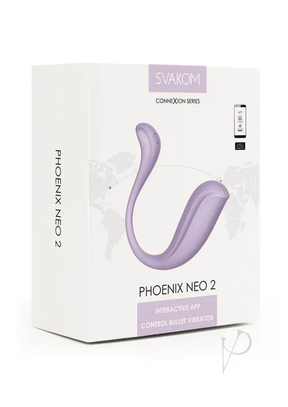 Svakom Phoenix Neo 2 Lavender – APP-Controlled G-Spot Vibrator for Remote Play