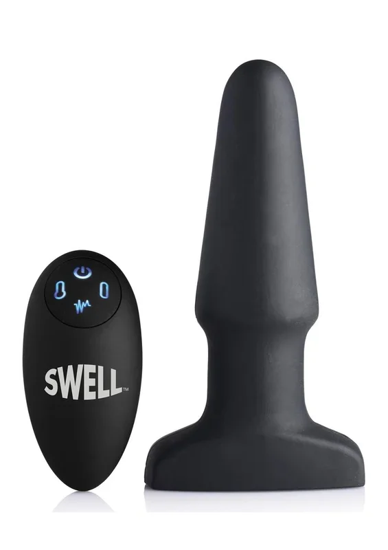 Swell Inflatable Vibrating Anal Plug With Remote Control