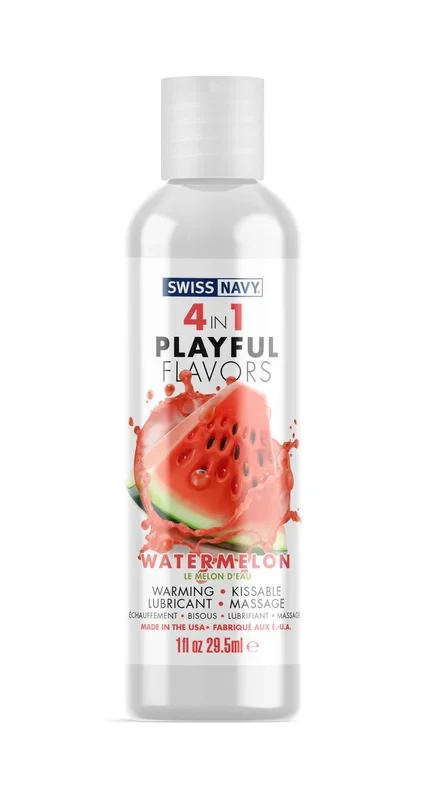 Swiss Navy 4-in-1 Playful Flavors – Watermelon 1 Oz